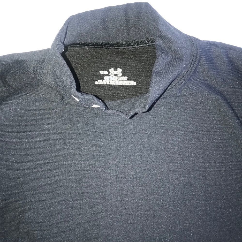 Boys under Armour coldgear Black shirt - Picture 2 of 2